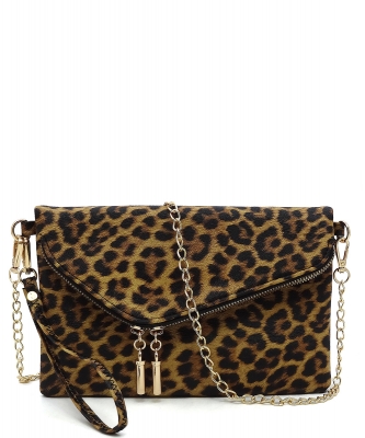 Envelope Clutch Crossbody Bag AD2585 LEOPARD
